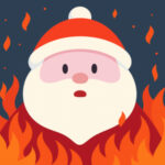 Santa on Fire